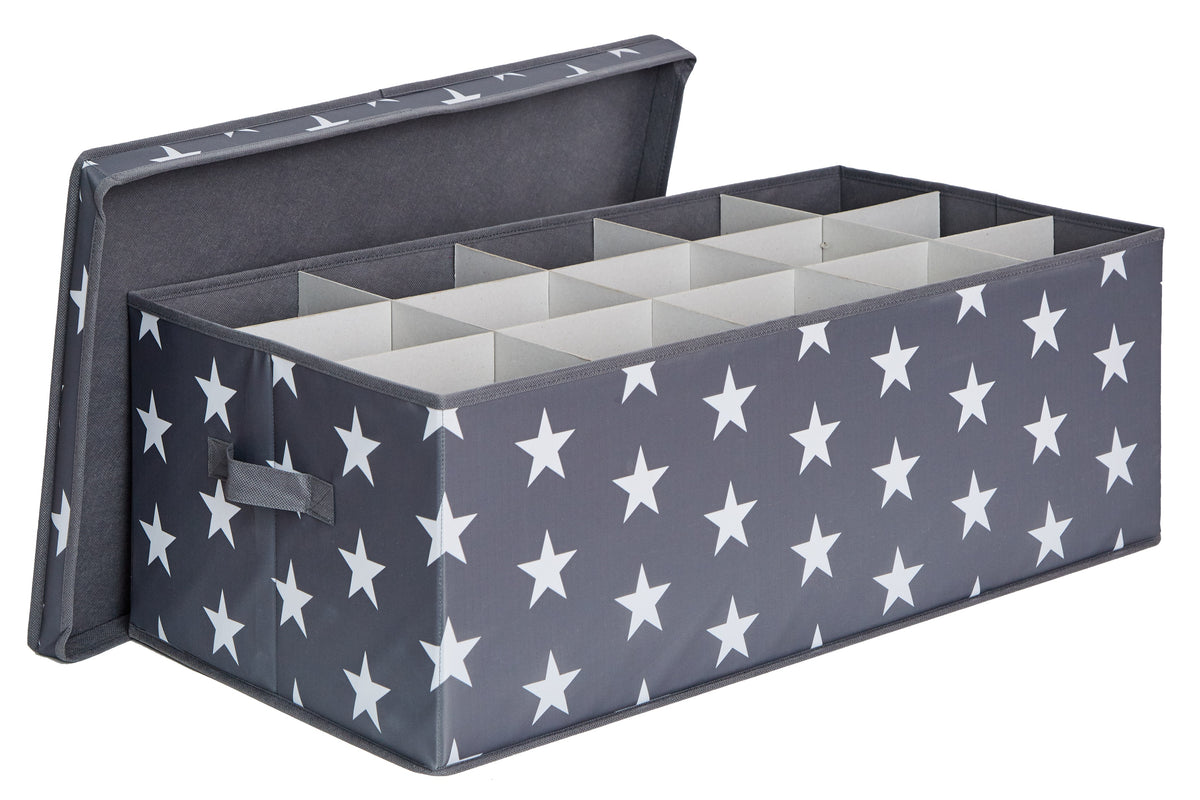 Aufbewahrungsbox für Weihnachtskugeln, Stern, 58x36x25 cm – WEIHNACHTEN