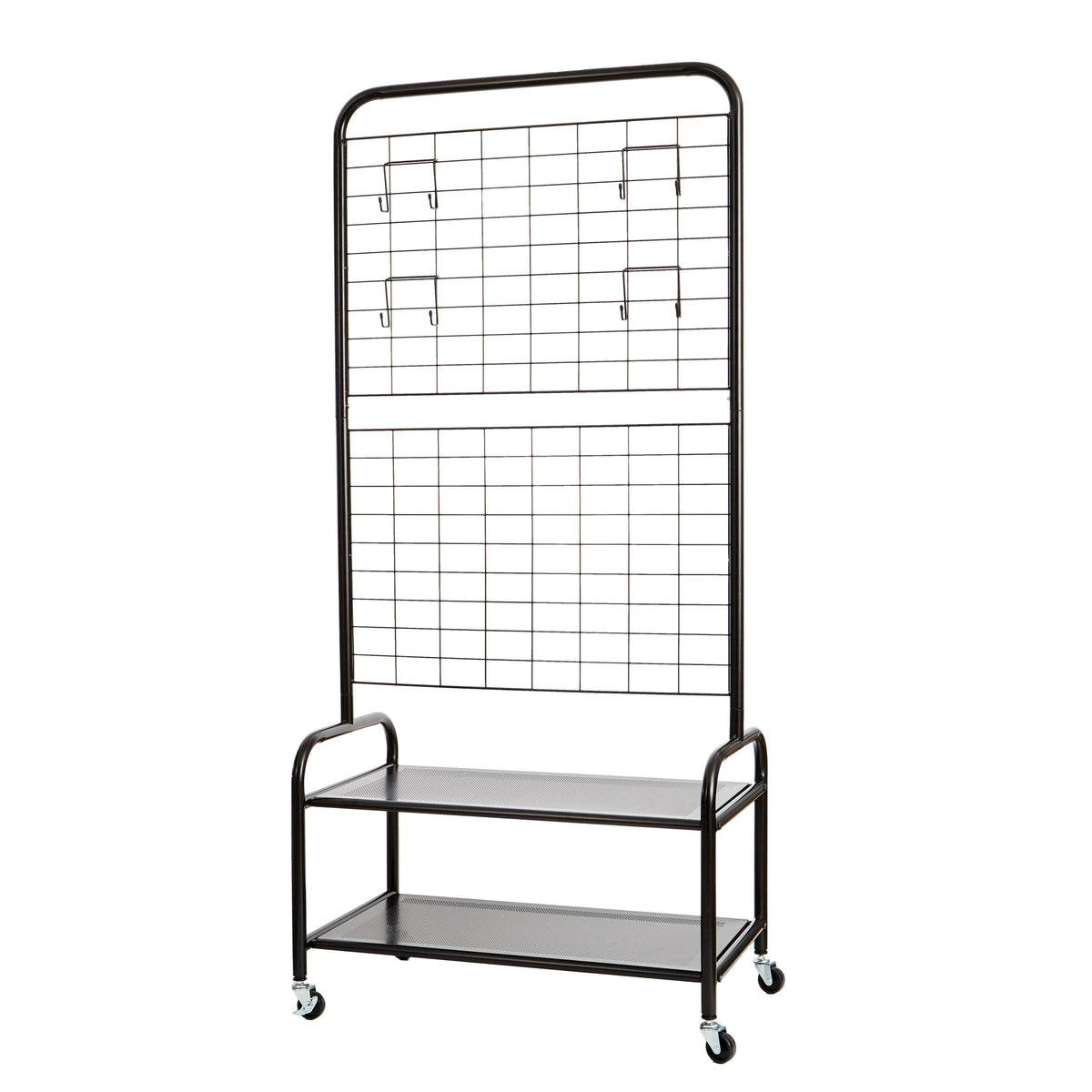 Loft Kleiderständer mit stabilem Gitter, 77 x 45 x 167 cm
