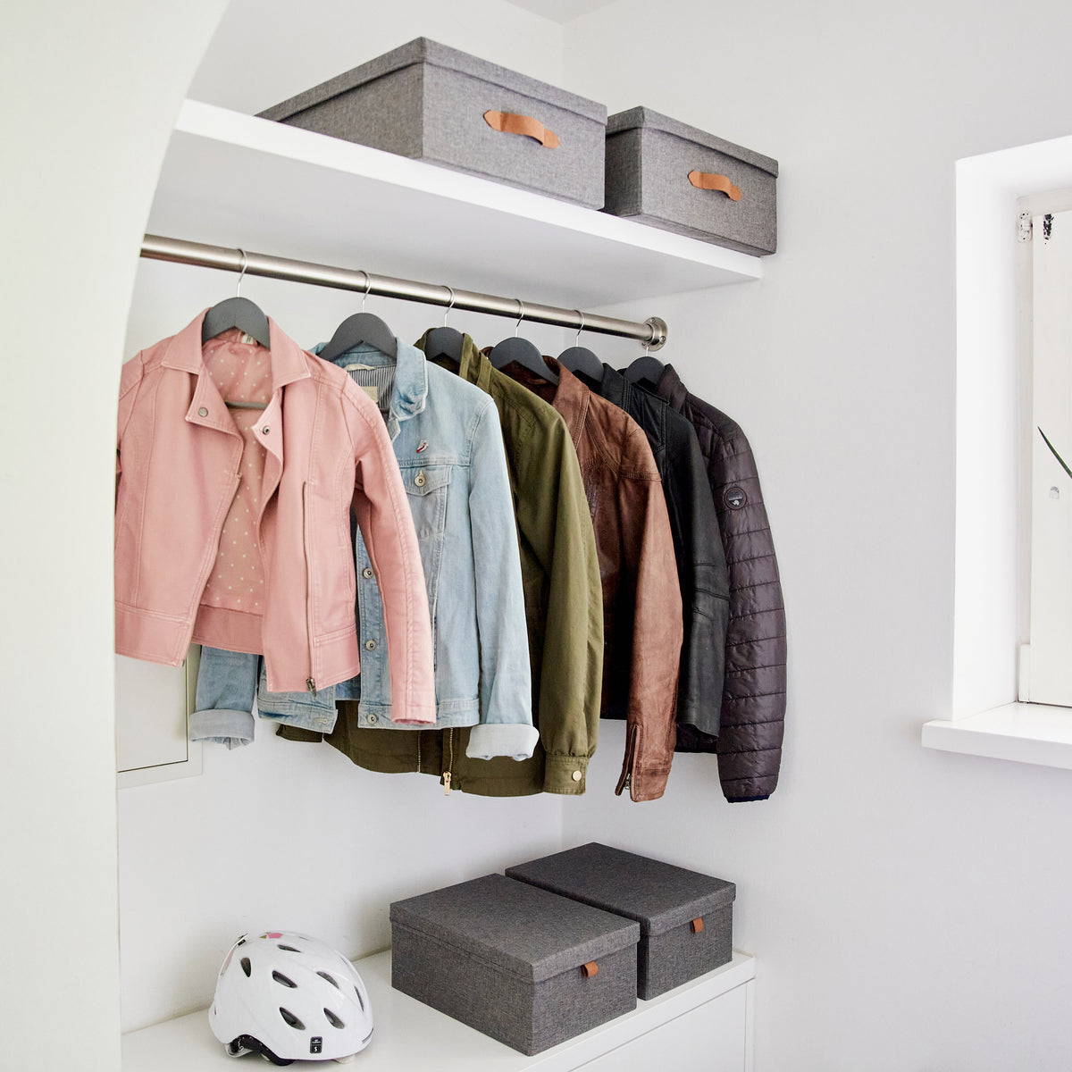 Aufbewahrungsboxen mit Deckel – PREMIUM GRAU