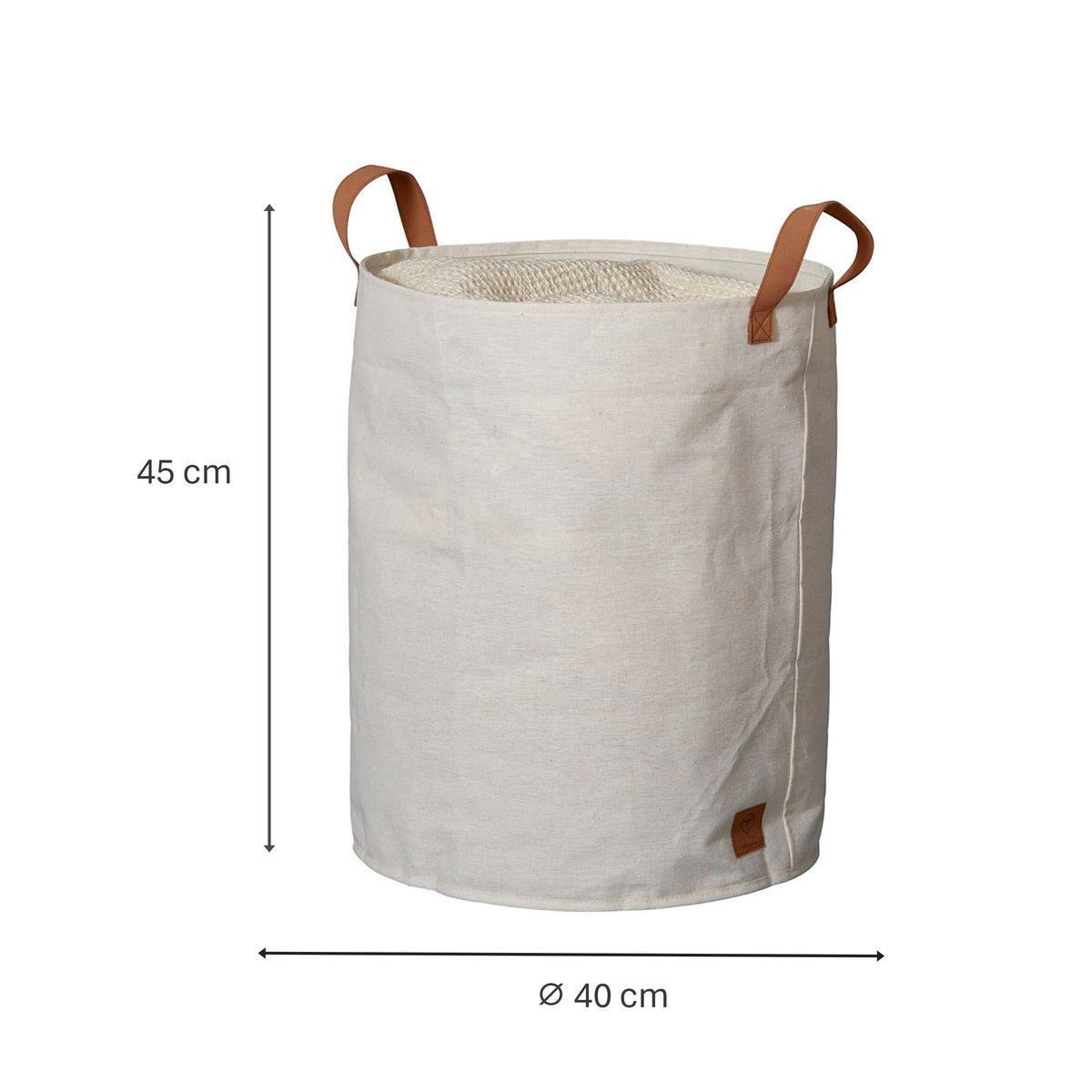 Aufbewahrungskorb mit Griffen, 40x40x45 cm – PREMIUM