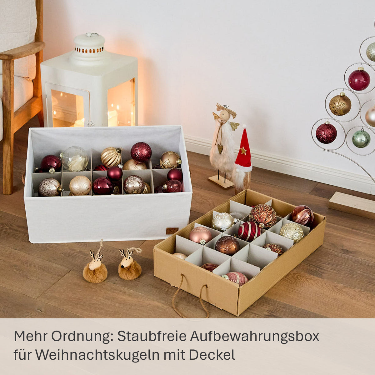 Aufbewahrungsbox für Weihnachtskugeln, 58x36x25 cm – PREMIUM