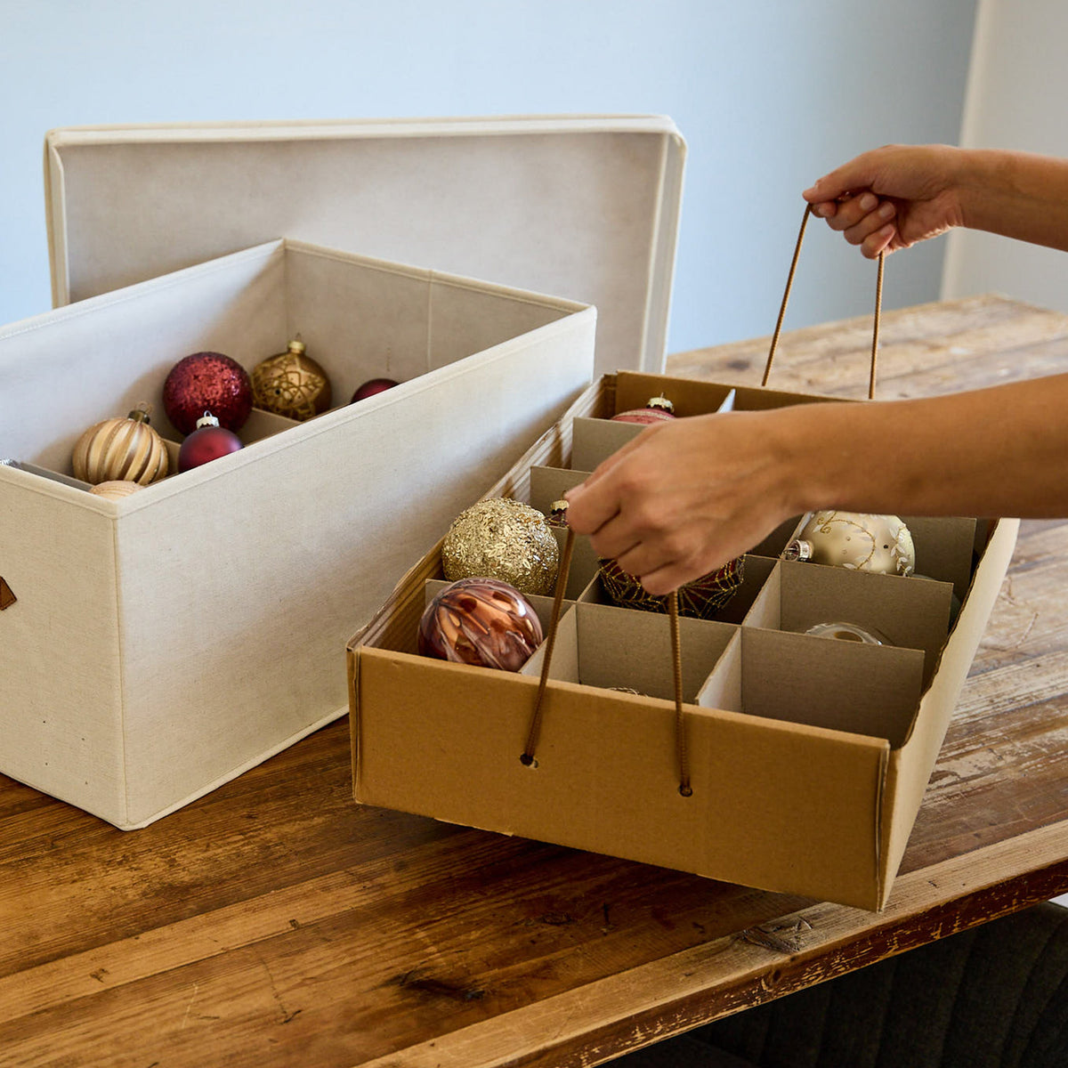 Aufbewahrungsbox für Weihnachtskugeln, 58x36x25 cm – PREMIUM