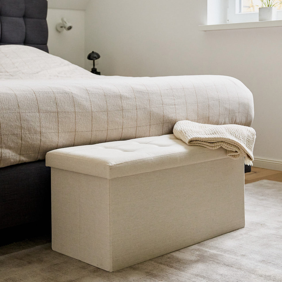 Sitzbank mit Stauraum, 76x38x38 cm – PREMIUM