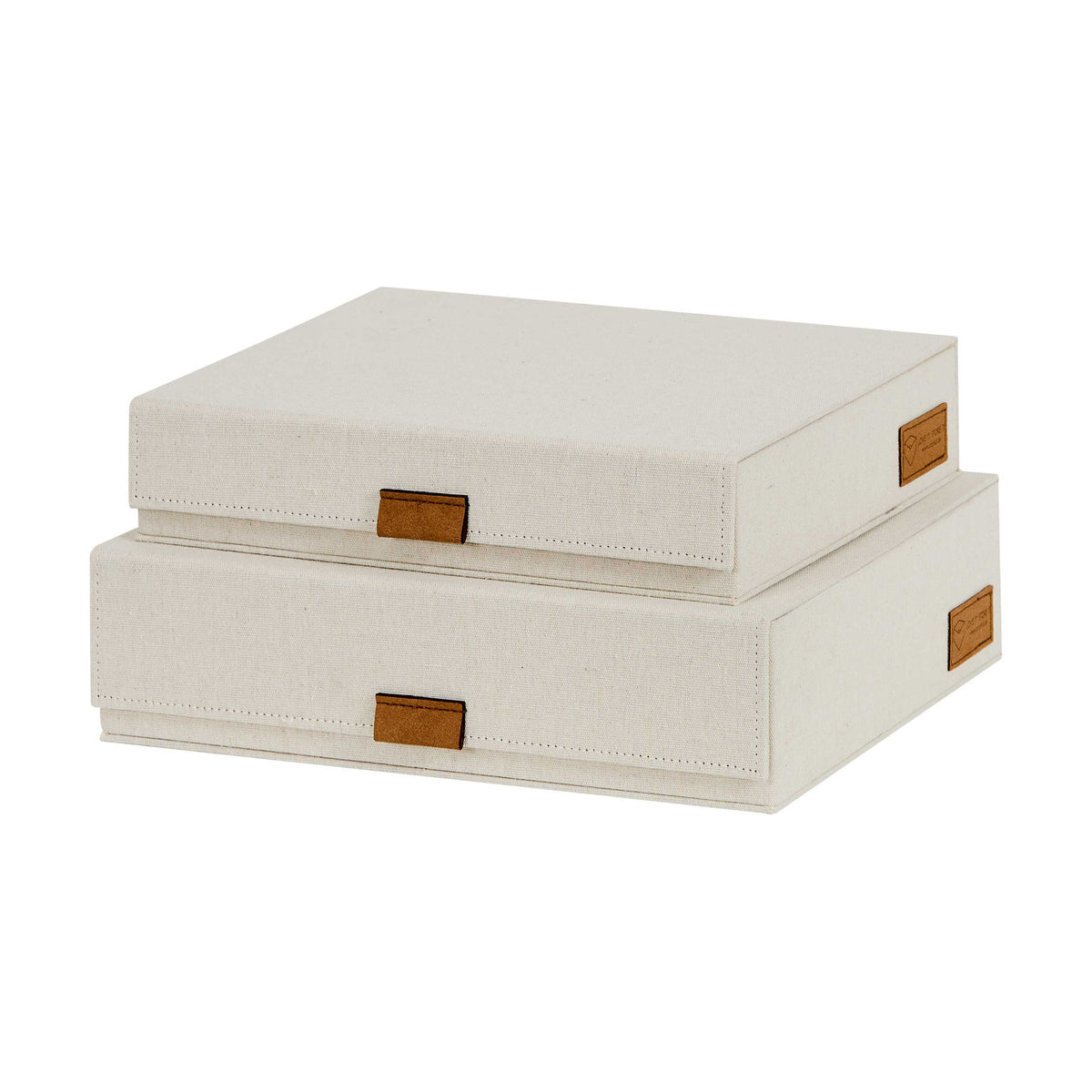 Dokumentenbox 2er Set, A4, magnetisch – PREMIUM NATUR