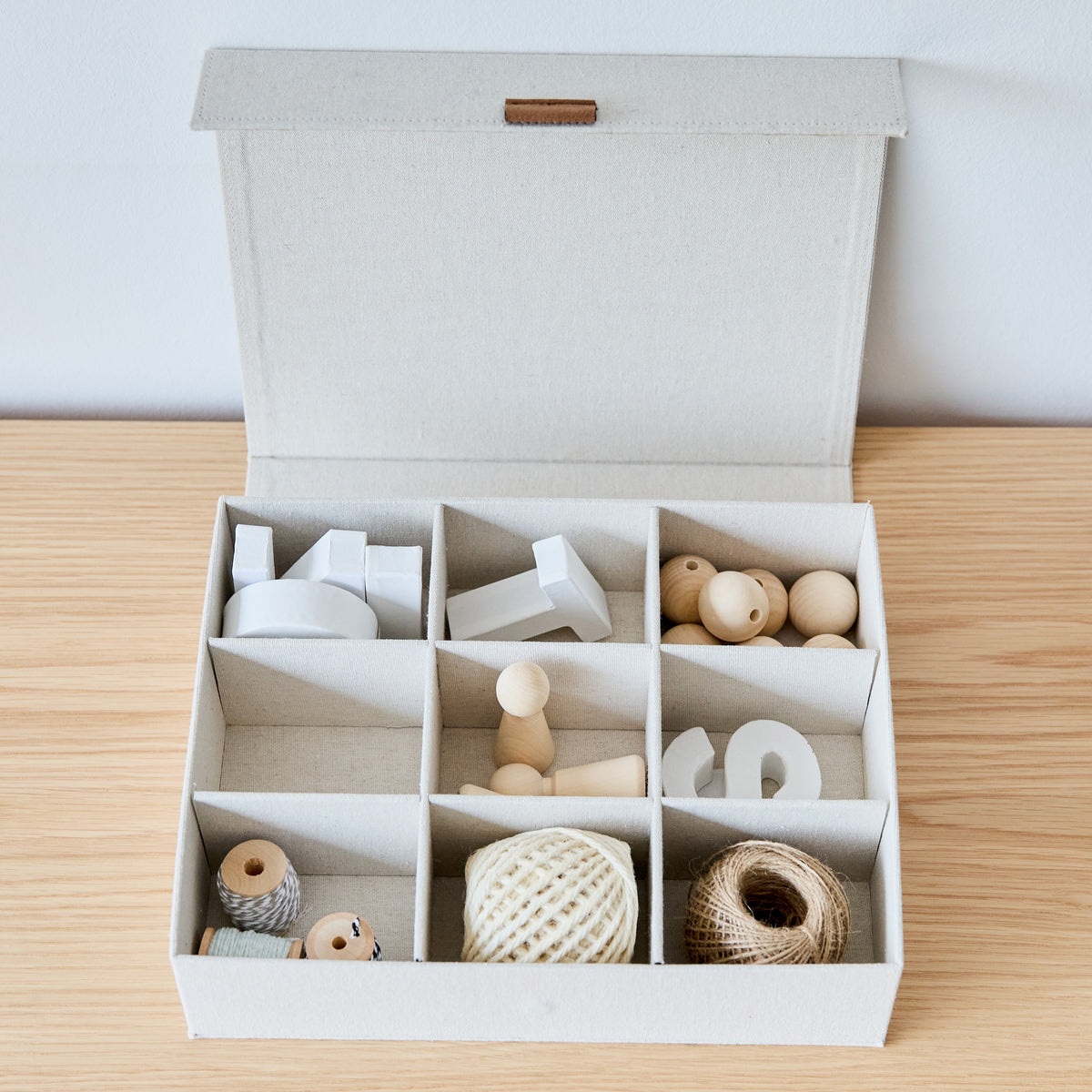 Aufbewahrungsbox mit Deckel – PREMIUM NATUR