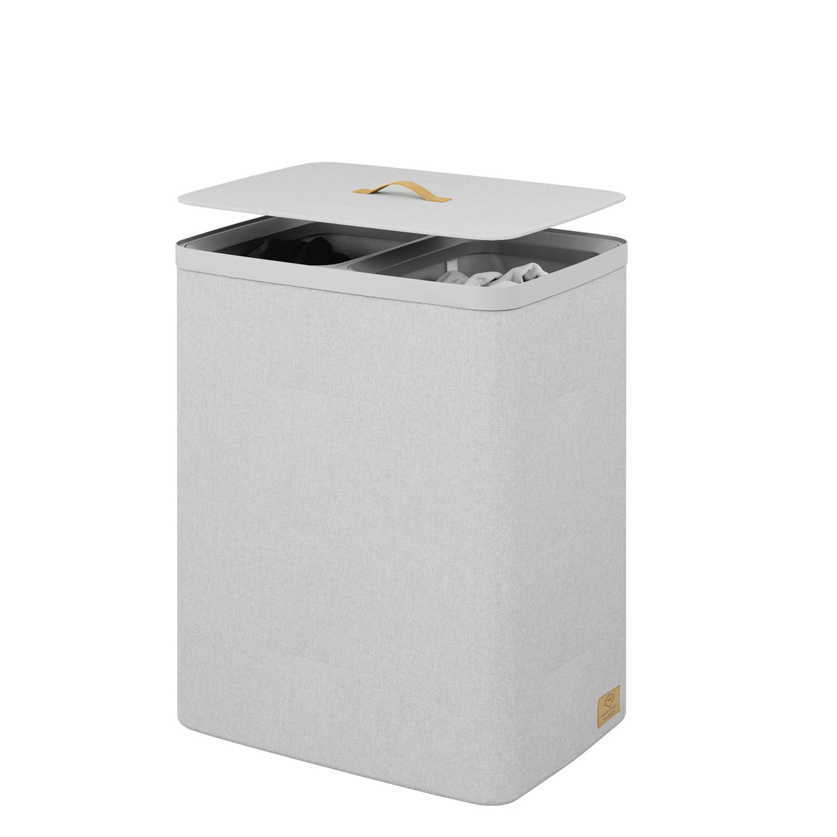 Wäschesammler mit Unterteilern, 100l, 67x56x40 cm – PREMIUM