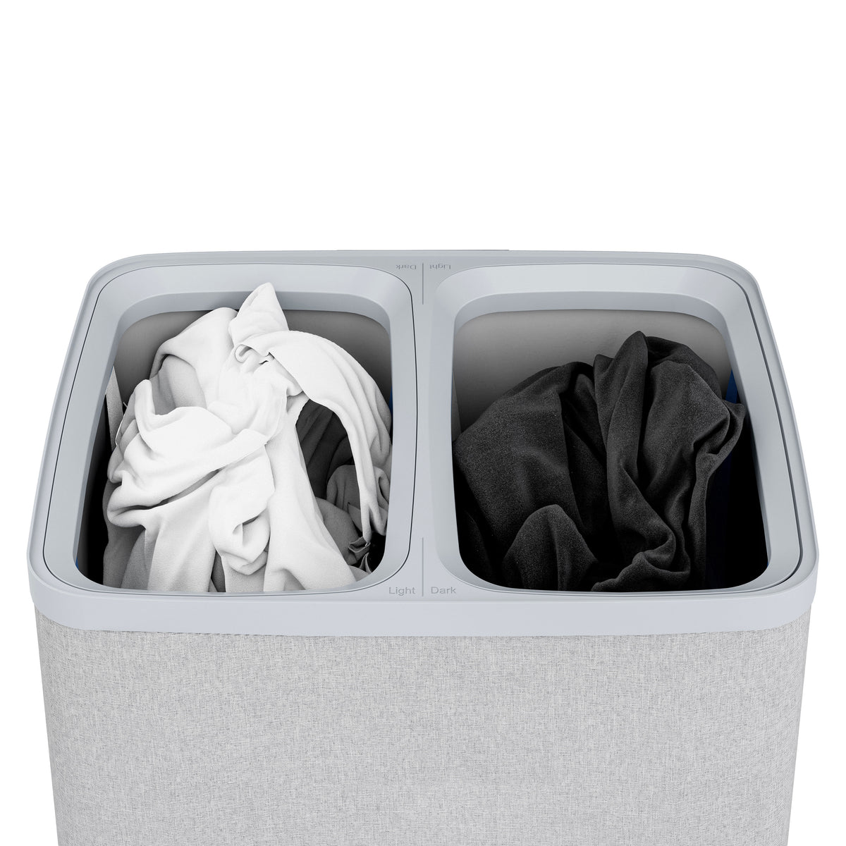 Wäschesammler mit Unterteilern, 100l, 67x56x40 cm – PREMIUM