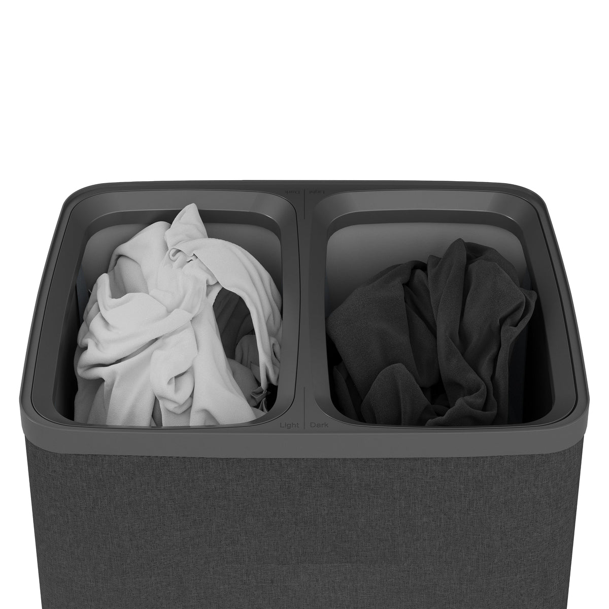 Wäschesammler mit Unterteilern, 100l, 67x56x40 cm – PREMIUM