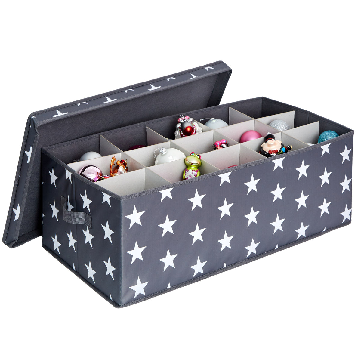 Aufbewahrungsbox für Weihnachtskugeln, Stern, 58x36x25 cm – WEIHNACHTEN