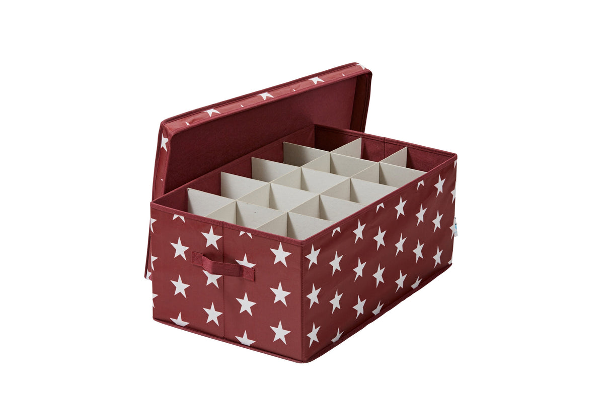 Aufbewahrungsbox für Weihnachtskugeln, Stern, 58x36x25 cm – WEIHNACHTEN