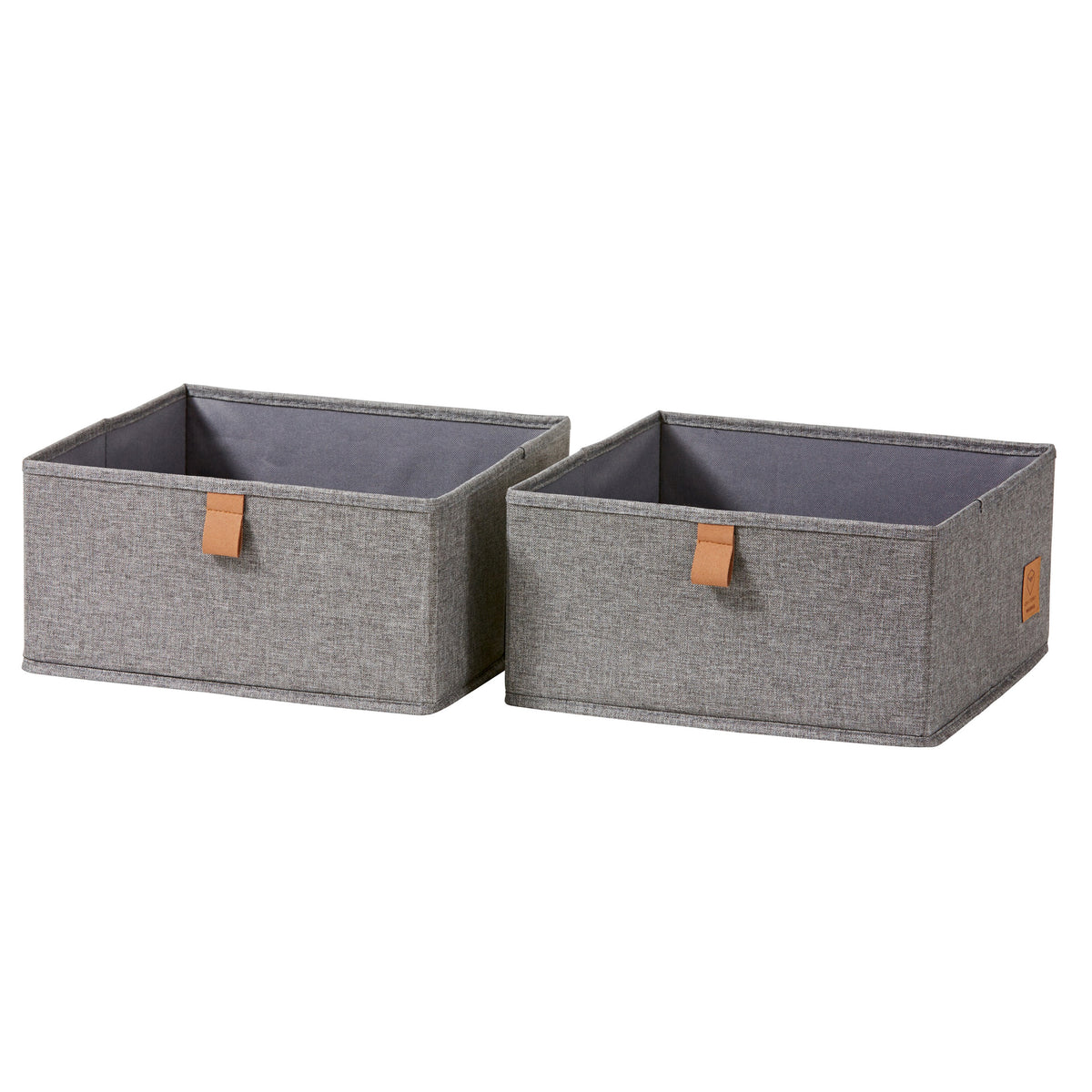 Aufbewahrungsboxen Stoff 2-teilig – PREMIUM