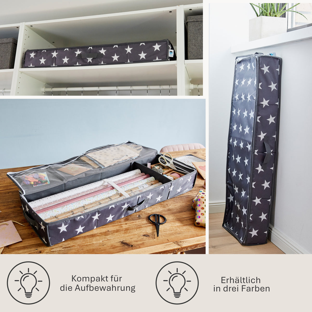 Geschenkpapier Organizer, Stern – WEIHNACHTEN