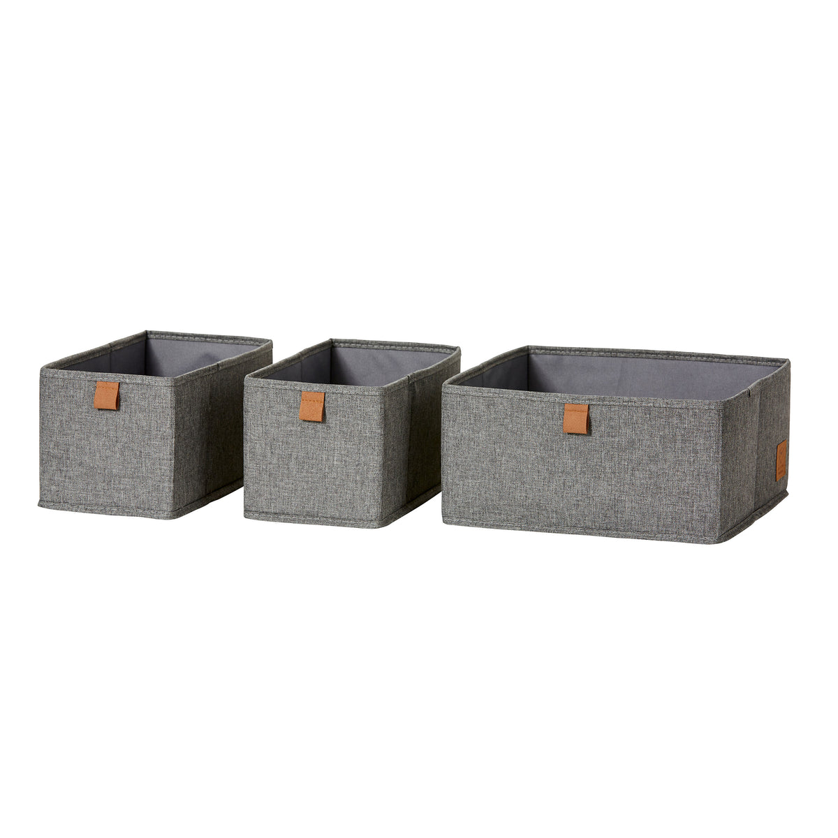 3er Set Aufbewahrungsbox Stoff – PREMIUM