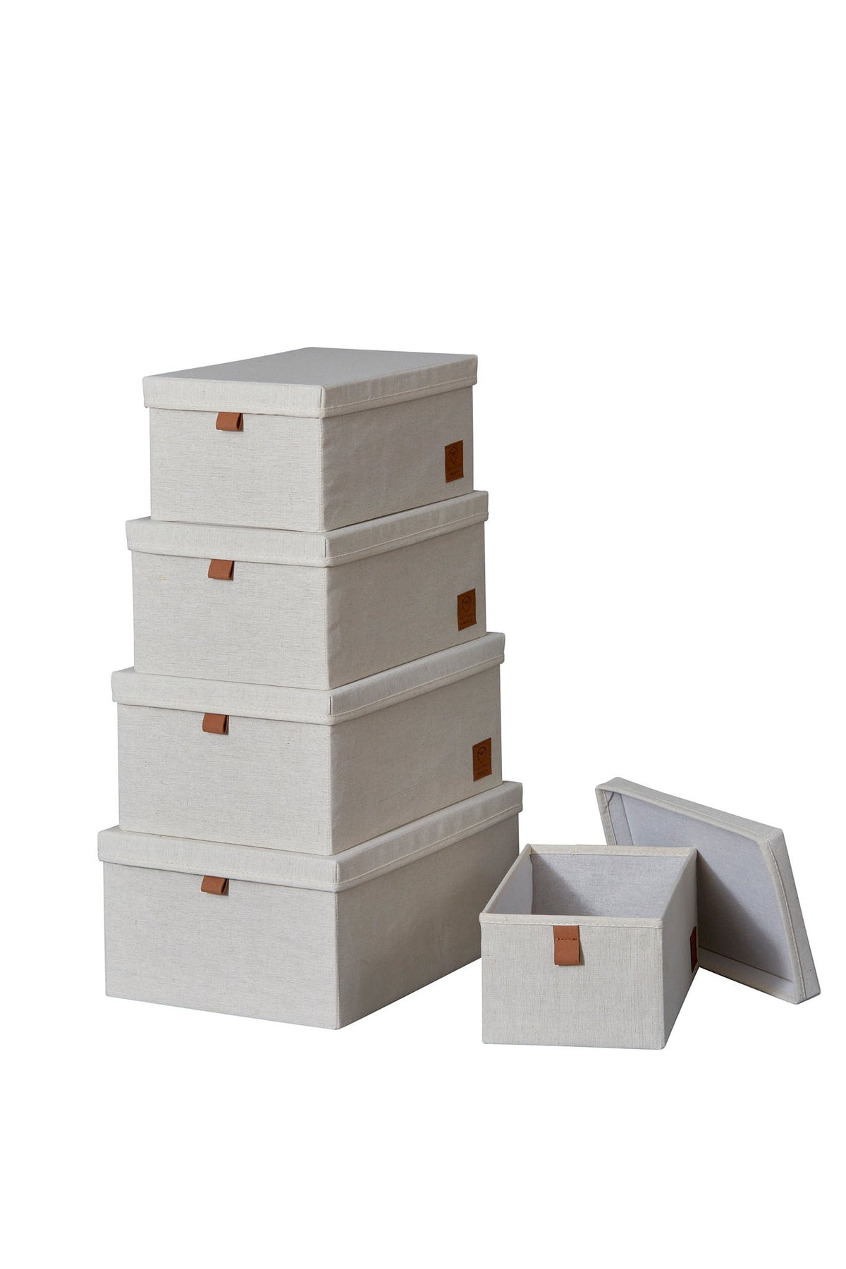 Aufbewahrungsboxen Stoff mit Deckel – PREMIUM