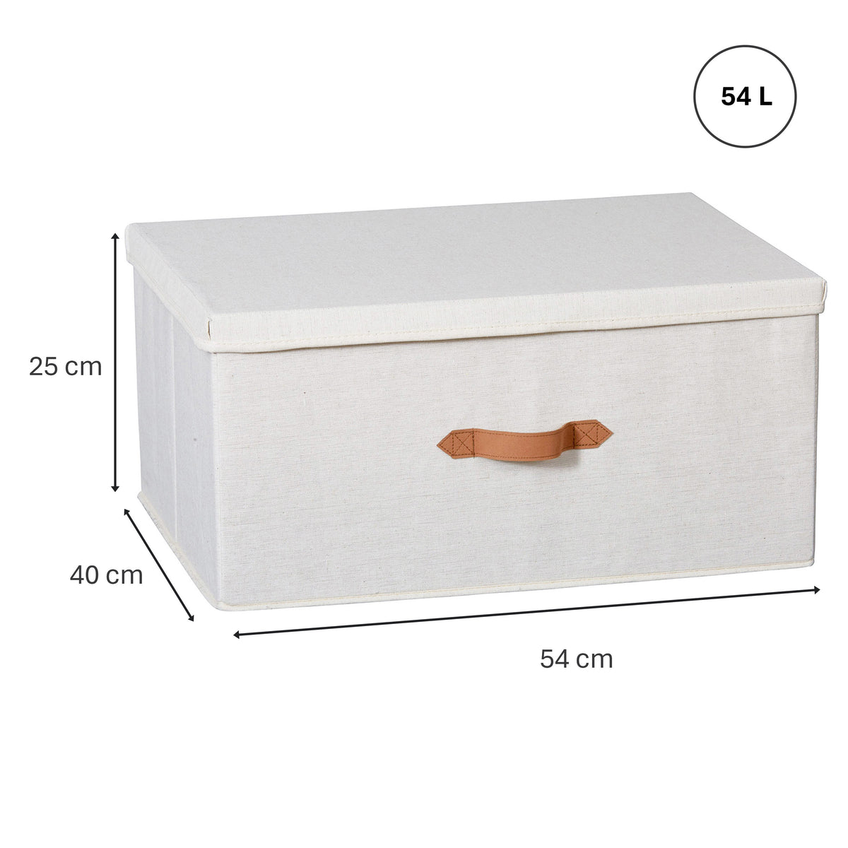 Aufbewahrungsbox mit Deckel, 54x40x25 cm – PREMIUM