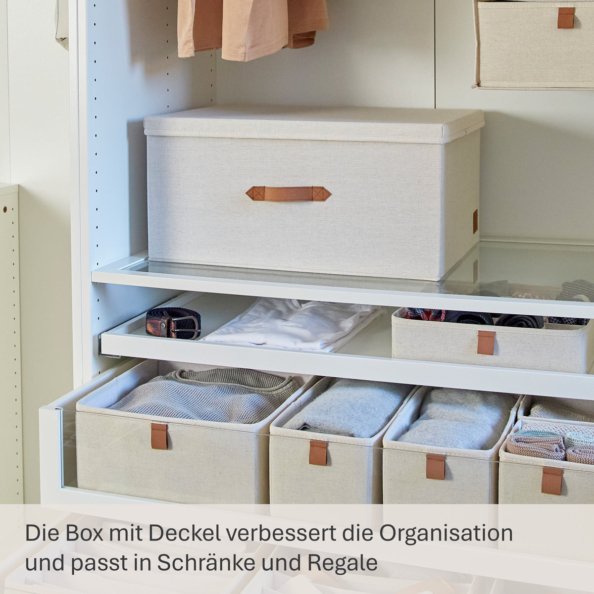 Aufbewahrungsbox mit Deckel, 54x40x25 cm – PREMIUM