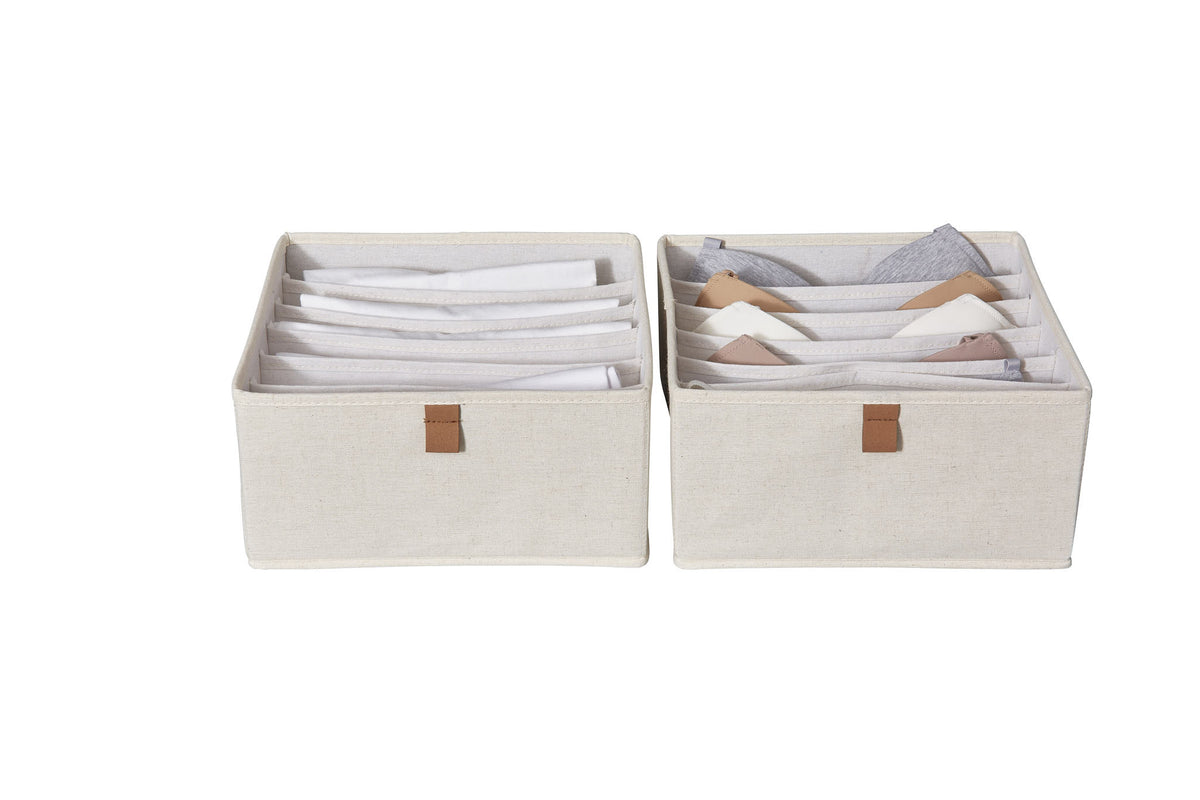 Schubladenbox 2-teilig, 30x30x15 cm – PREMIUM