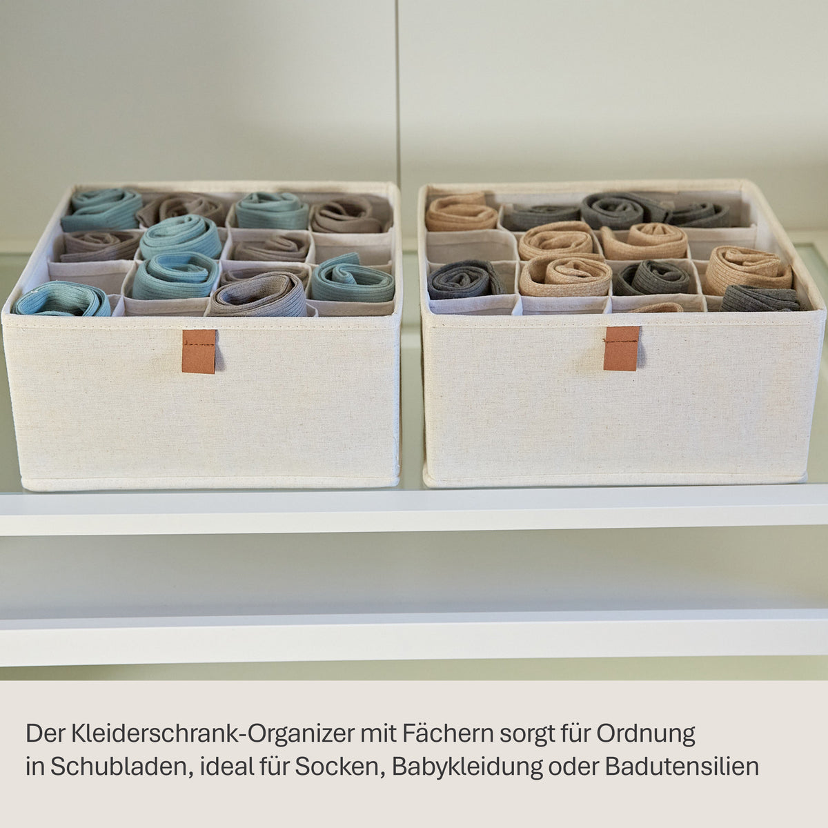 Schubladen Ordnungssystem 2-teilig, 30x30x15 cm – PREMIUM