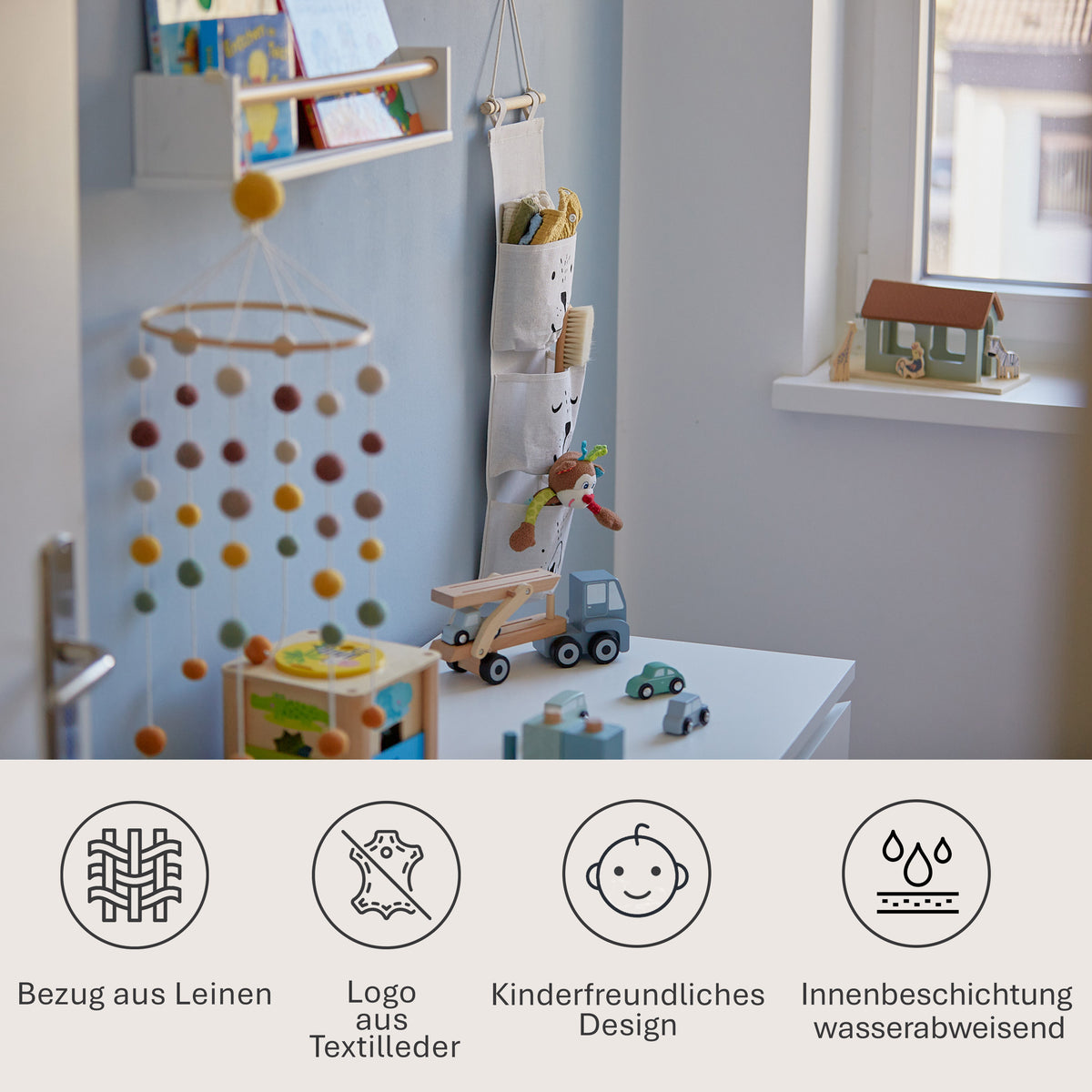Hängeorganizer mit 3 Taschen – PREMIUM KIDS