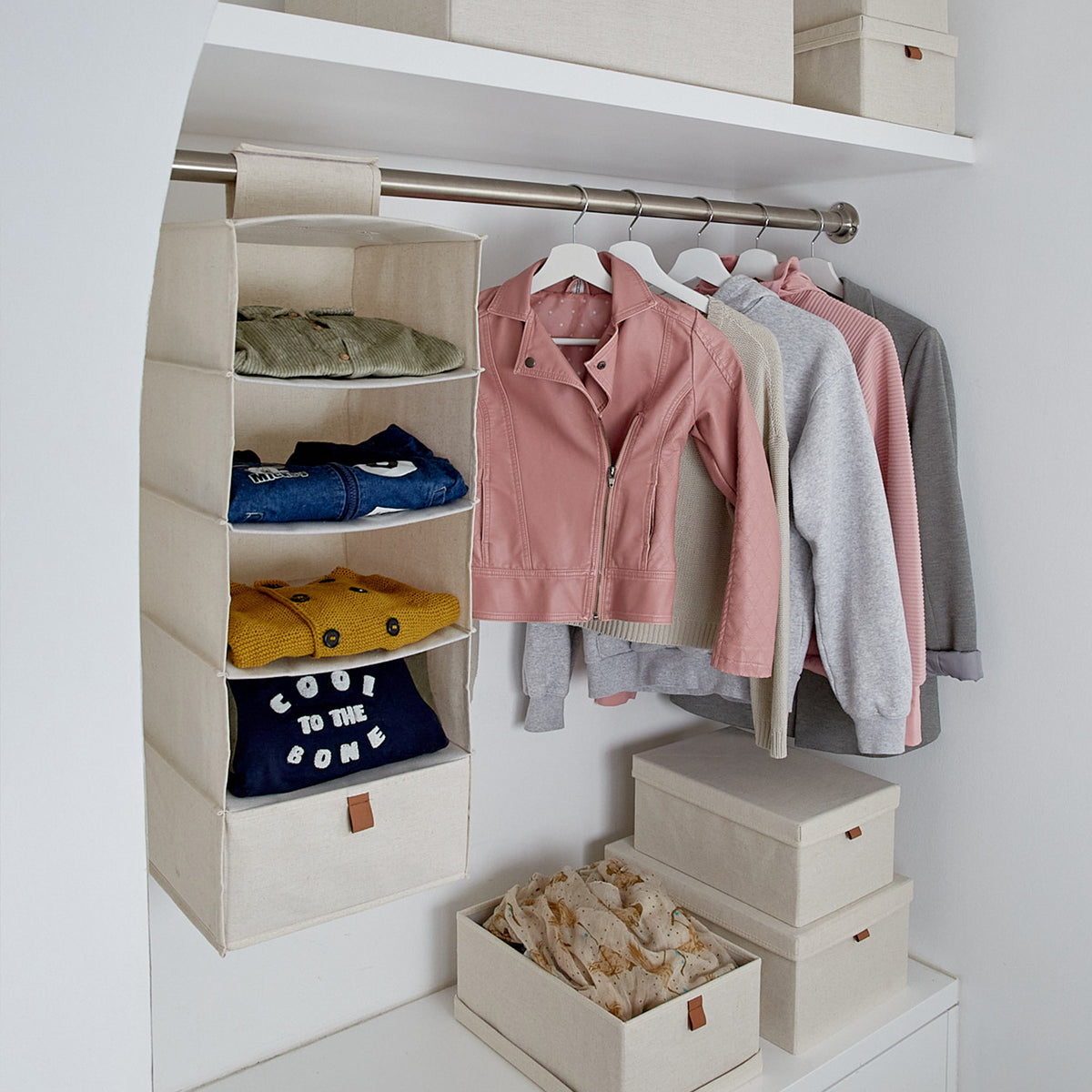 Hängeregal für den Kleiderschrank – PREMIUM NATUR