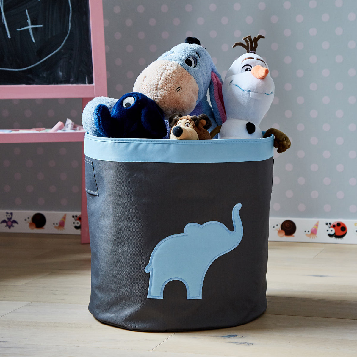 Aufbewahrungskorb rund, Elefant – KIDS
