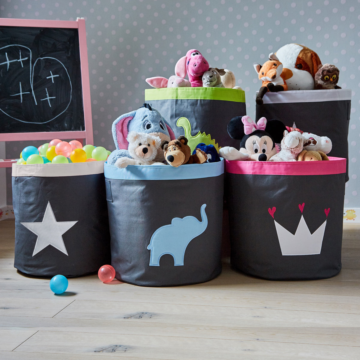 Aufbewahrungskorb rund, Elefant – KIDS