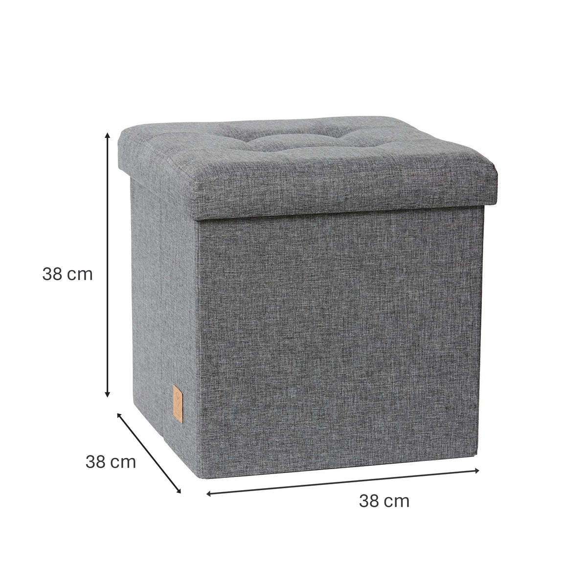 Sitzhocker mit Stauraum, 38x38x38 cm – PREMIUM