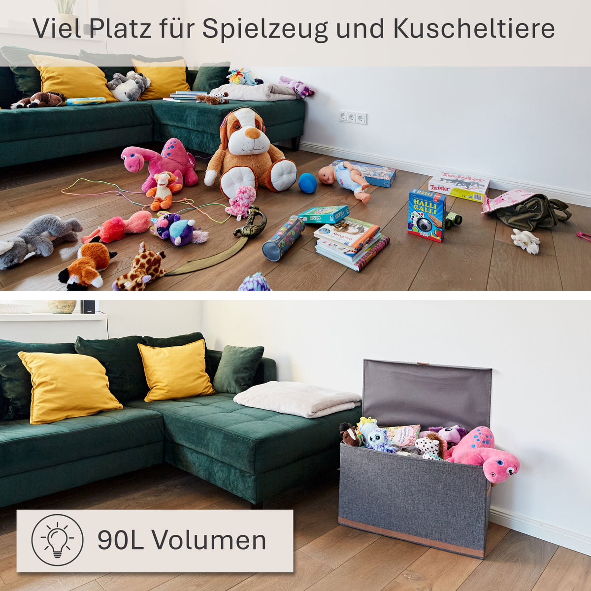 Aufbewahrungsbox mit Deckel Groß – PREMIUM