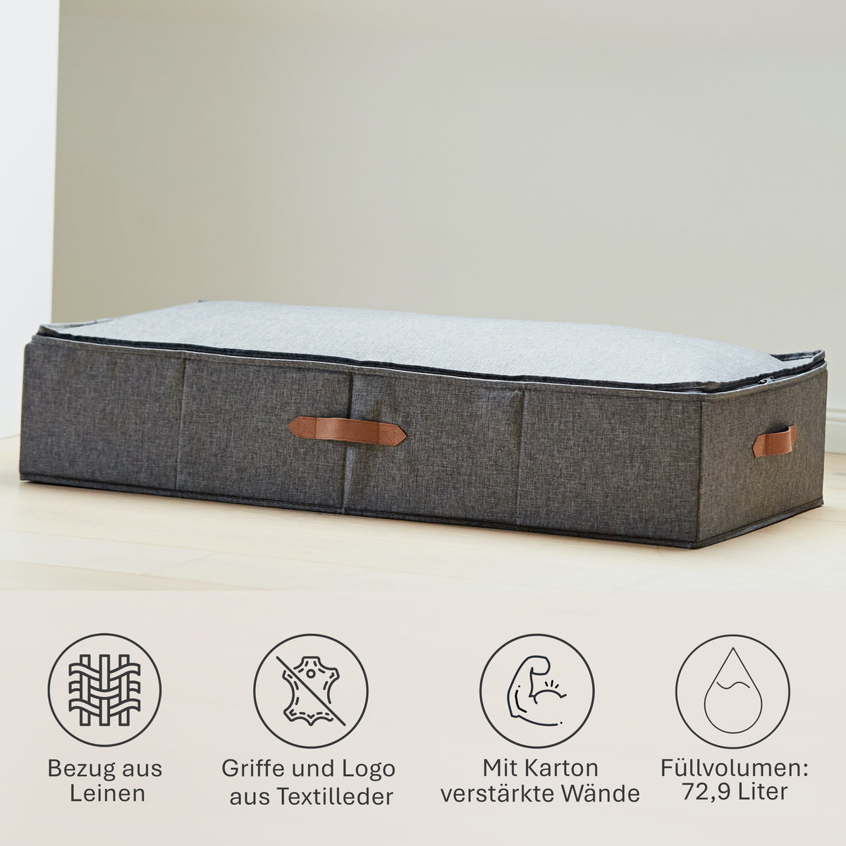 Unterbettkommode, 90x45x18 cm – PREMIUM