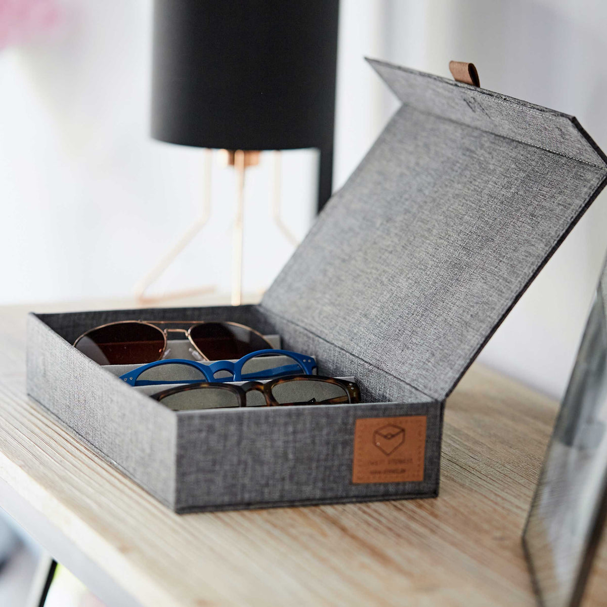 Brillenbox für 5 Brillen – PREMIUM