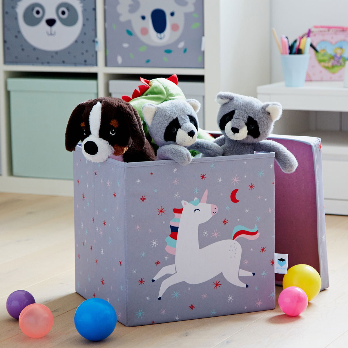 Ordnungsbox mit Deckel – HAPPY KIDS