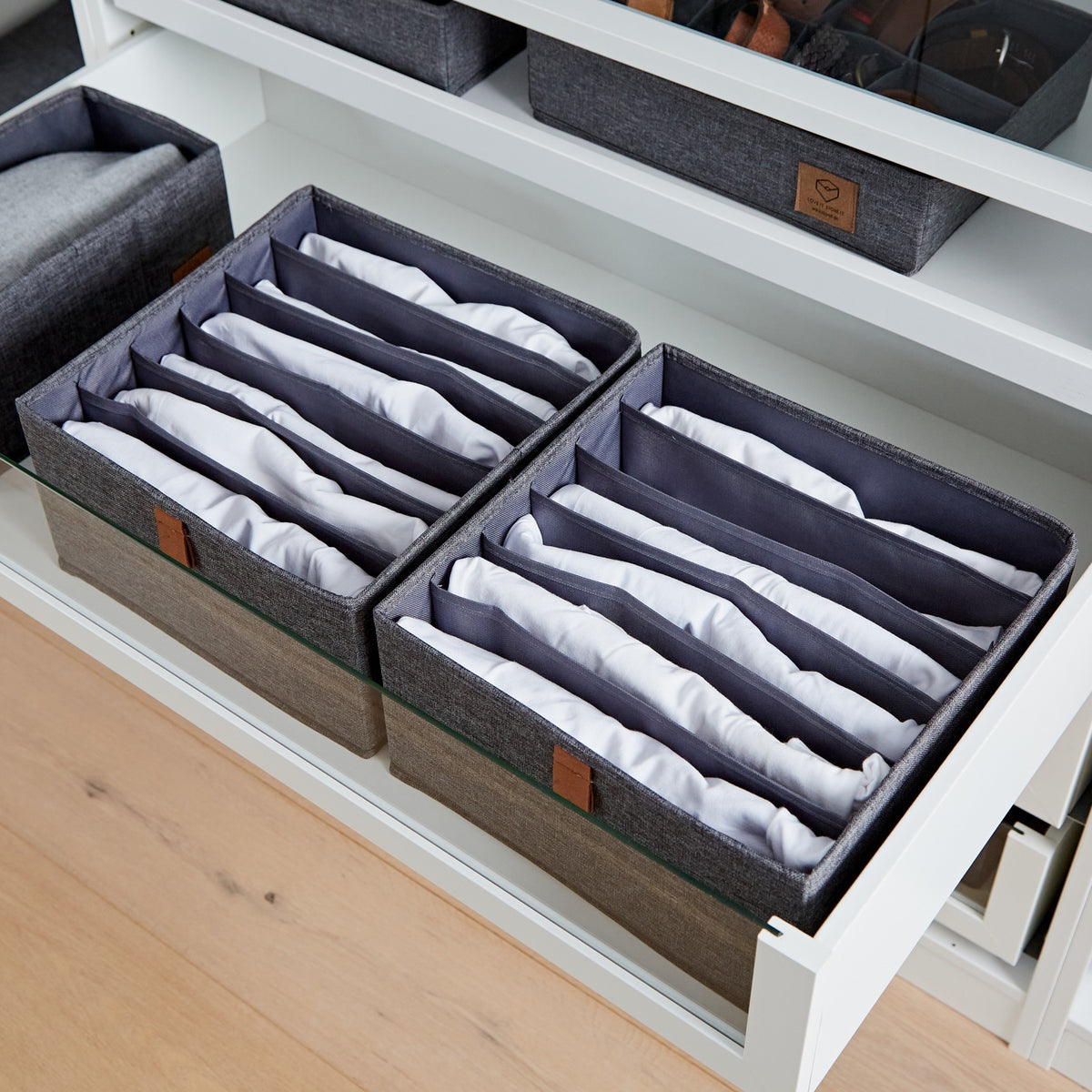 Schubladenbox 2-teilig, 30x30x15 cm – PREMIUM