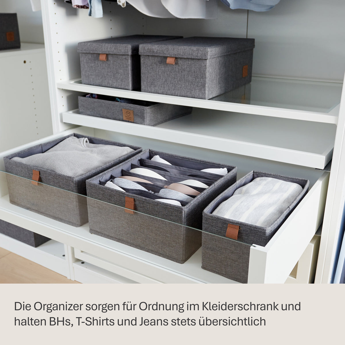 Schubladenbox 2-teilig, 30x30x15 cm – PREMIUM