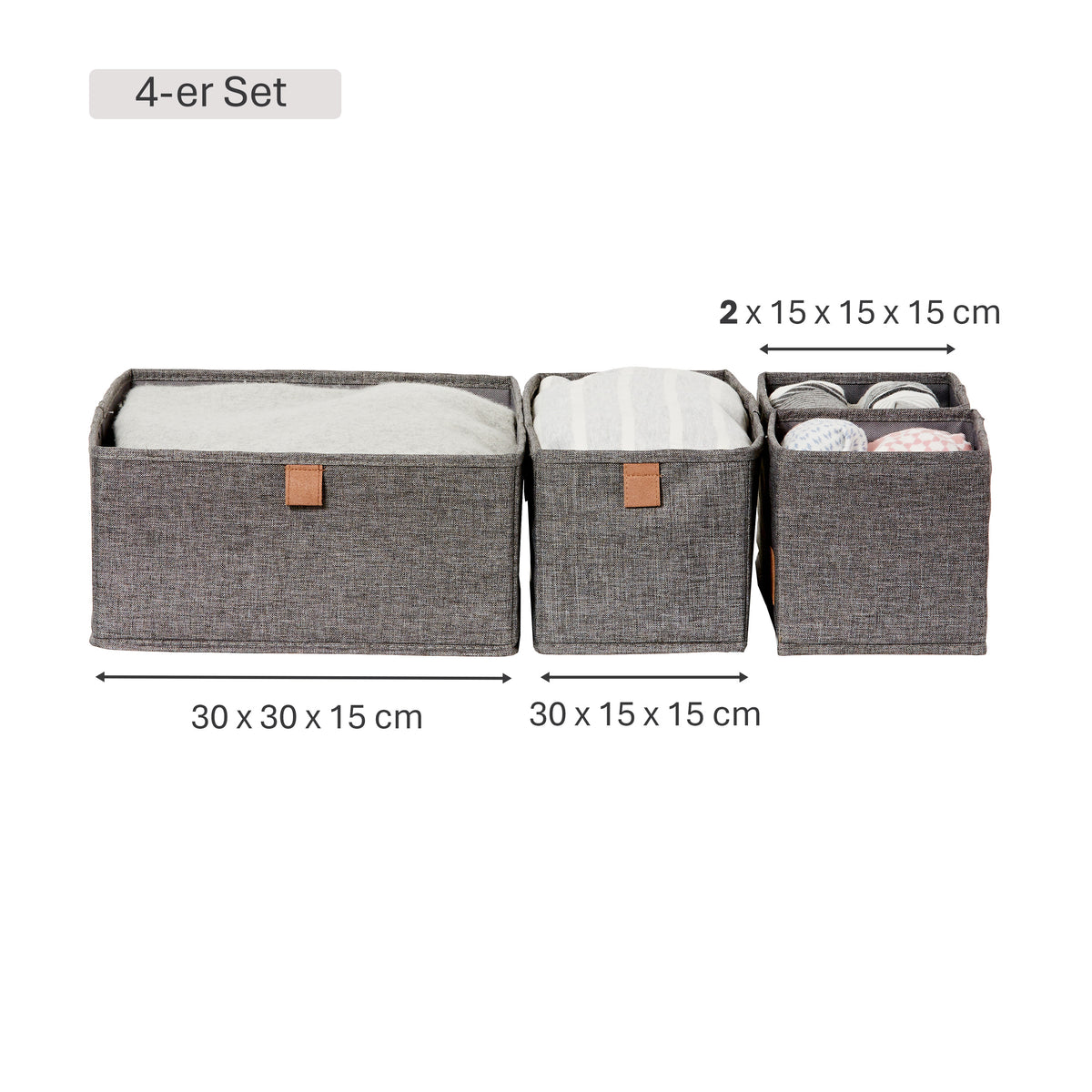 Aufbewahrungskorb 4-teilig – ESSENTIALS