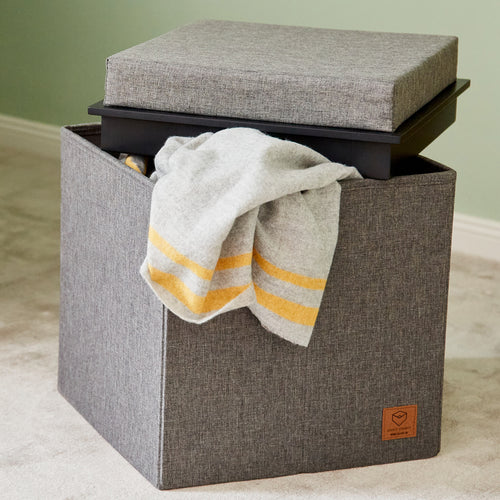 3-in-1 Sitzhocker mit Stauraum – PREMIUM GRAU