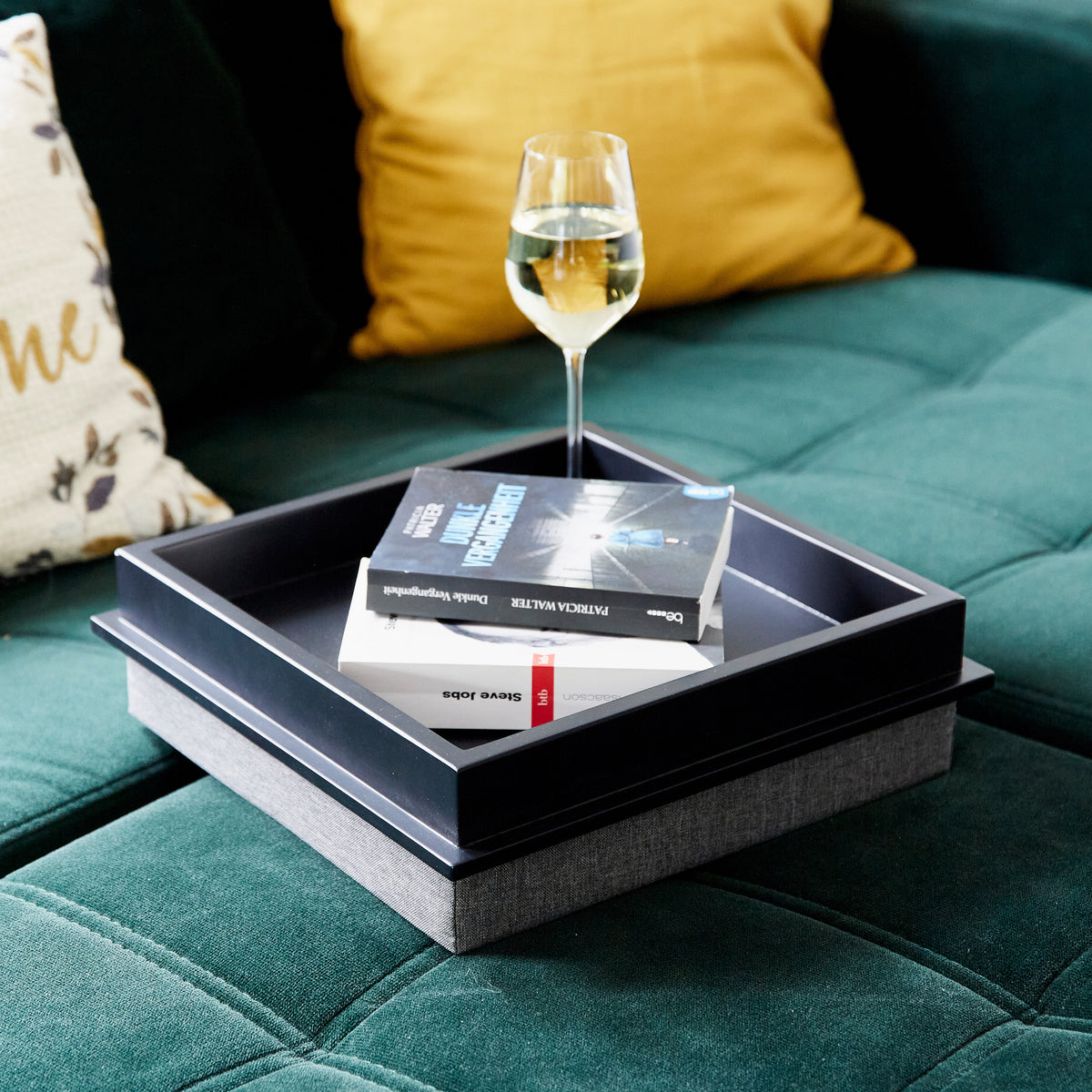 3-in-1 Sitzhocker mit Stauraum – PREMIUM GRAU