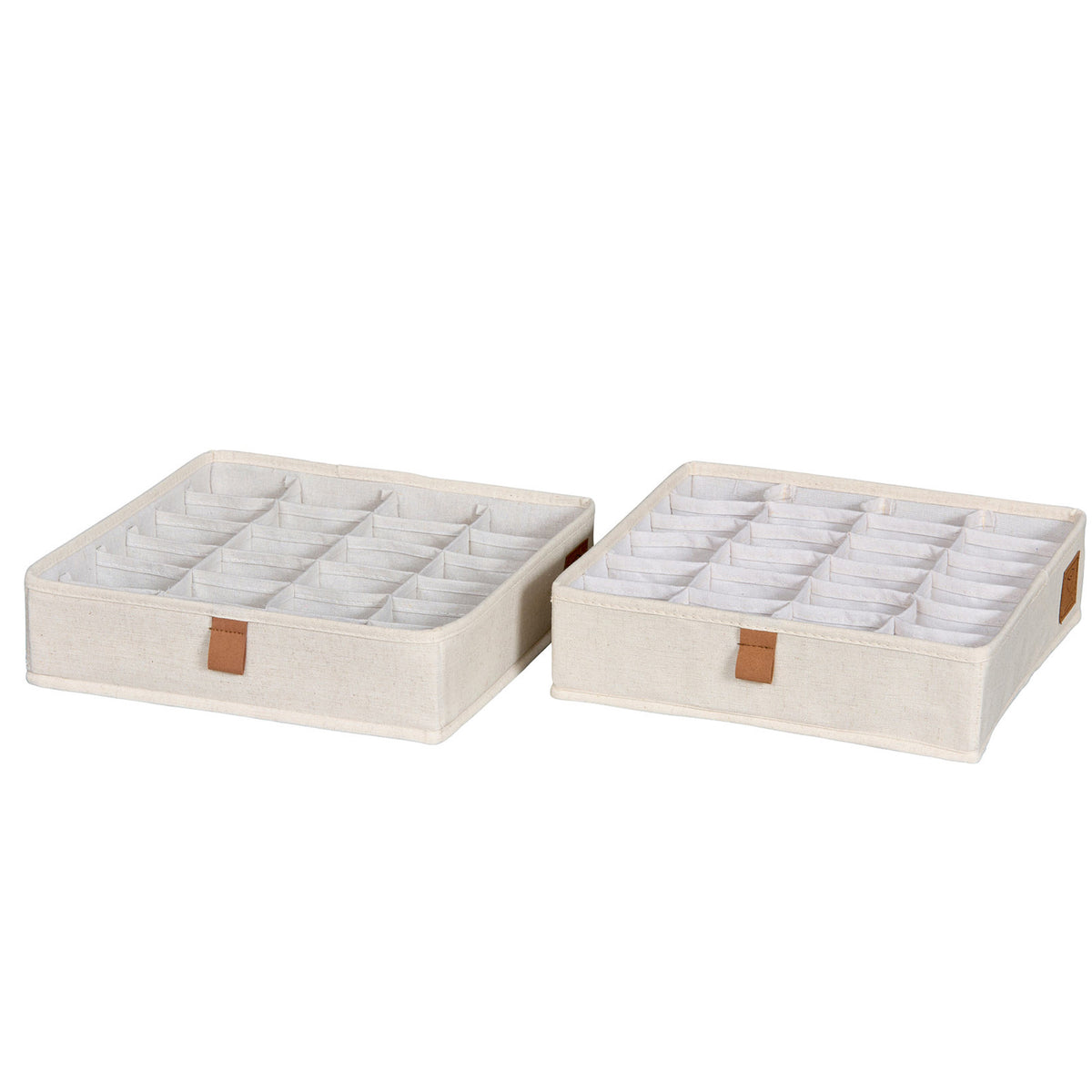 Schubladen Organizer Set, 2er Set – PREMIUM NATUR