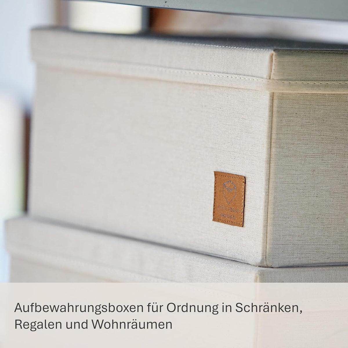 Aufbewahrungsboxen Stoff mit Deckel – PREMIUM