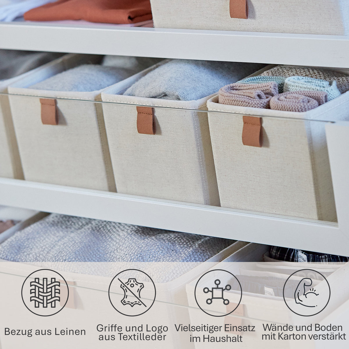 Schubladenbox 2-teilig, 15x30x15 cm – PREMIUM