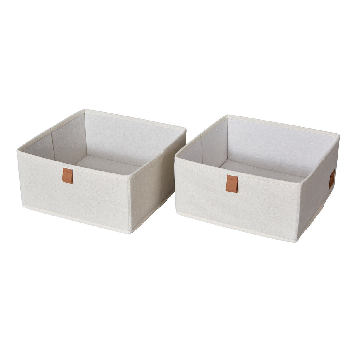 Aufbewahrungsboxen Stoff 2-teilig – PREMIUM