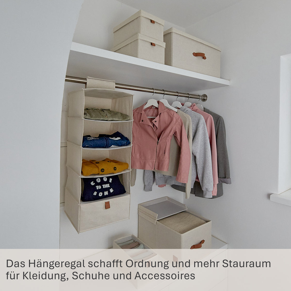 Hängeregal für den Kleiderschrank – PREMIUM NATUR