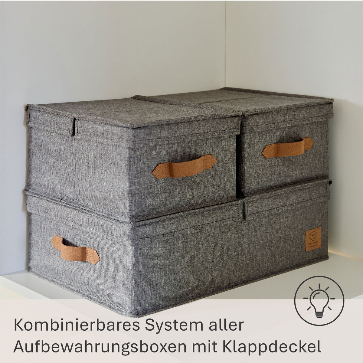 Aufbewahrungsbox mit Klappdeckel – PREMIUM