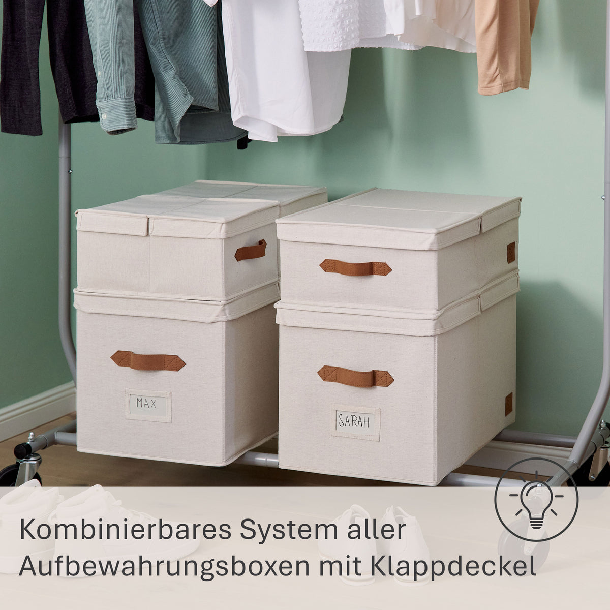 Aufbewahrungsbox mit Klappdeckel – PREMIUM
