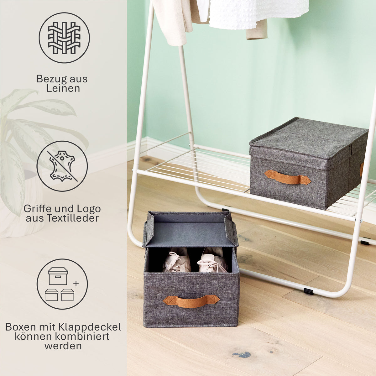 Aufbewahrungsbox mit Klappdeckel – PREMIUM
