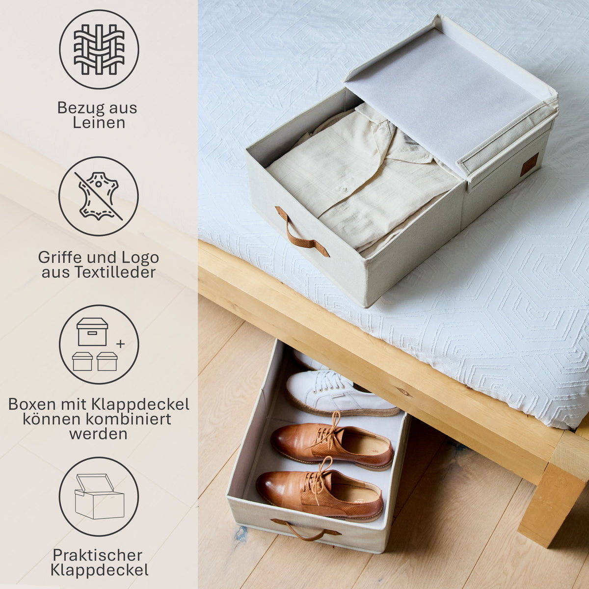 Aufbewahrungsbox mit Klappdeckel – PREMIUM