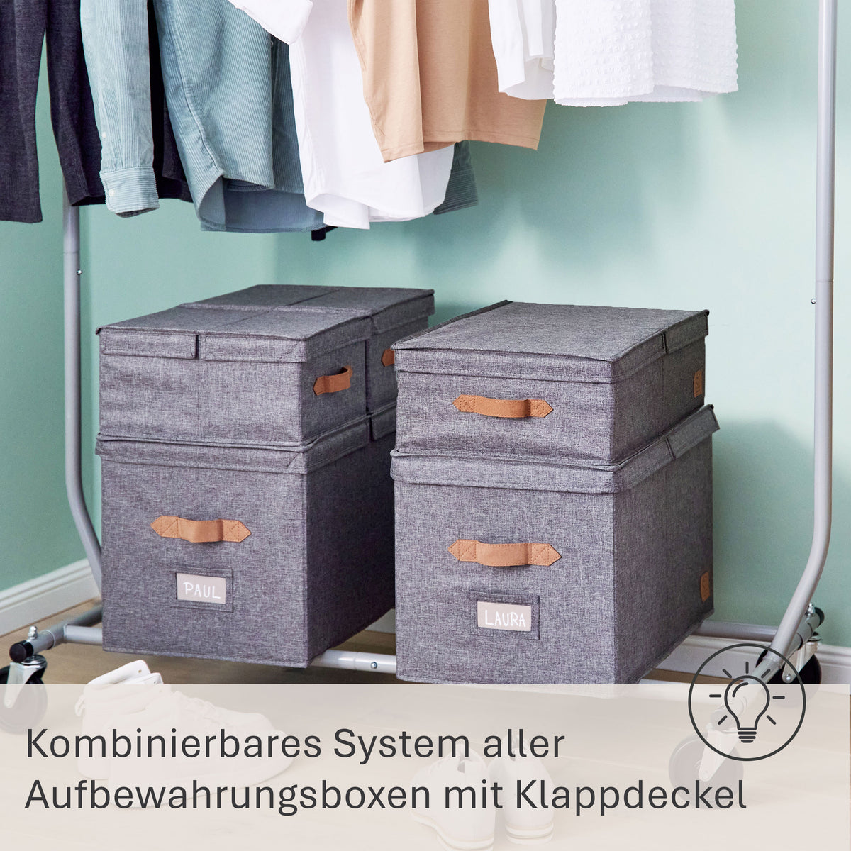 Aufbewahrungsbox mit Klappdeckel – PREMIUM