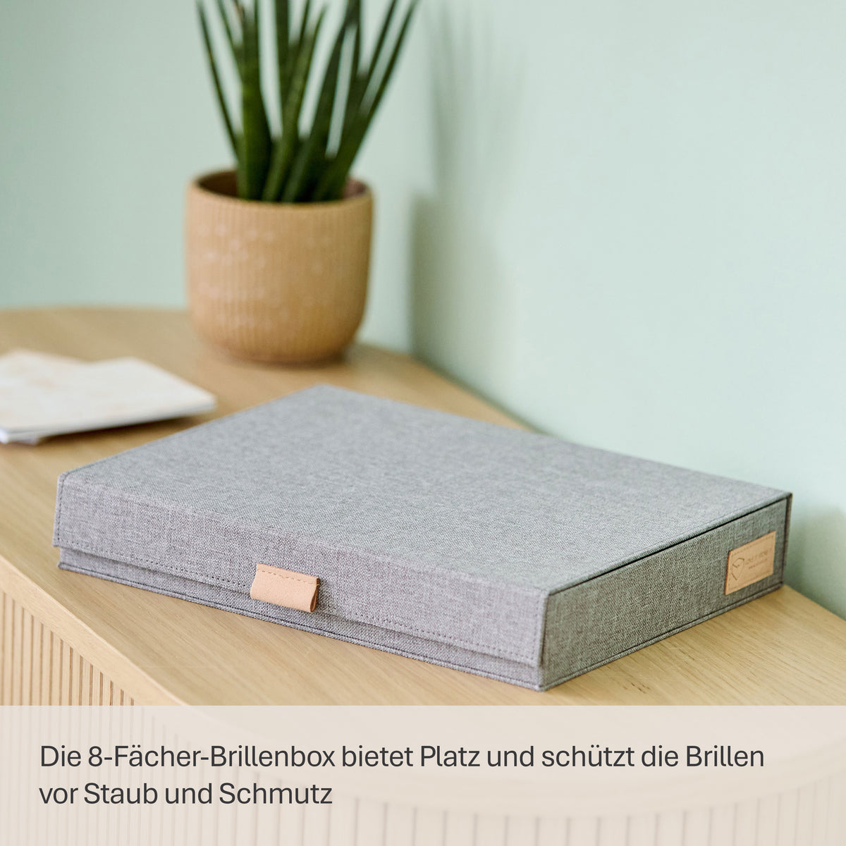 Premium Brillenbox für 8 Brillen