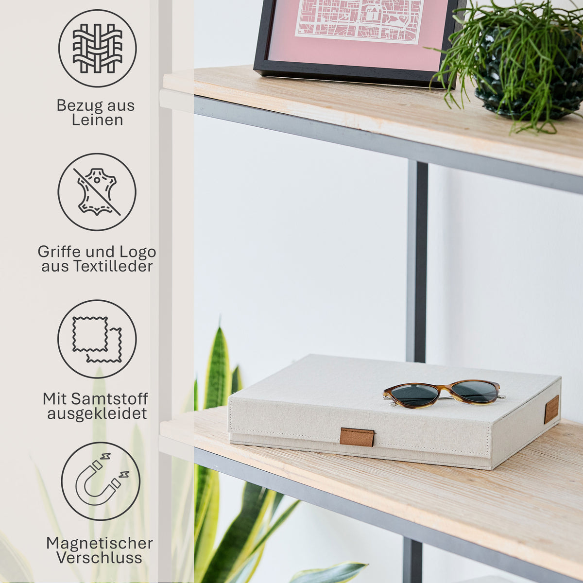 Brillenbox für 8 Brillen – PREMIUM