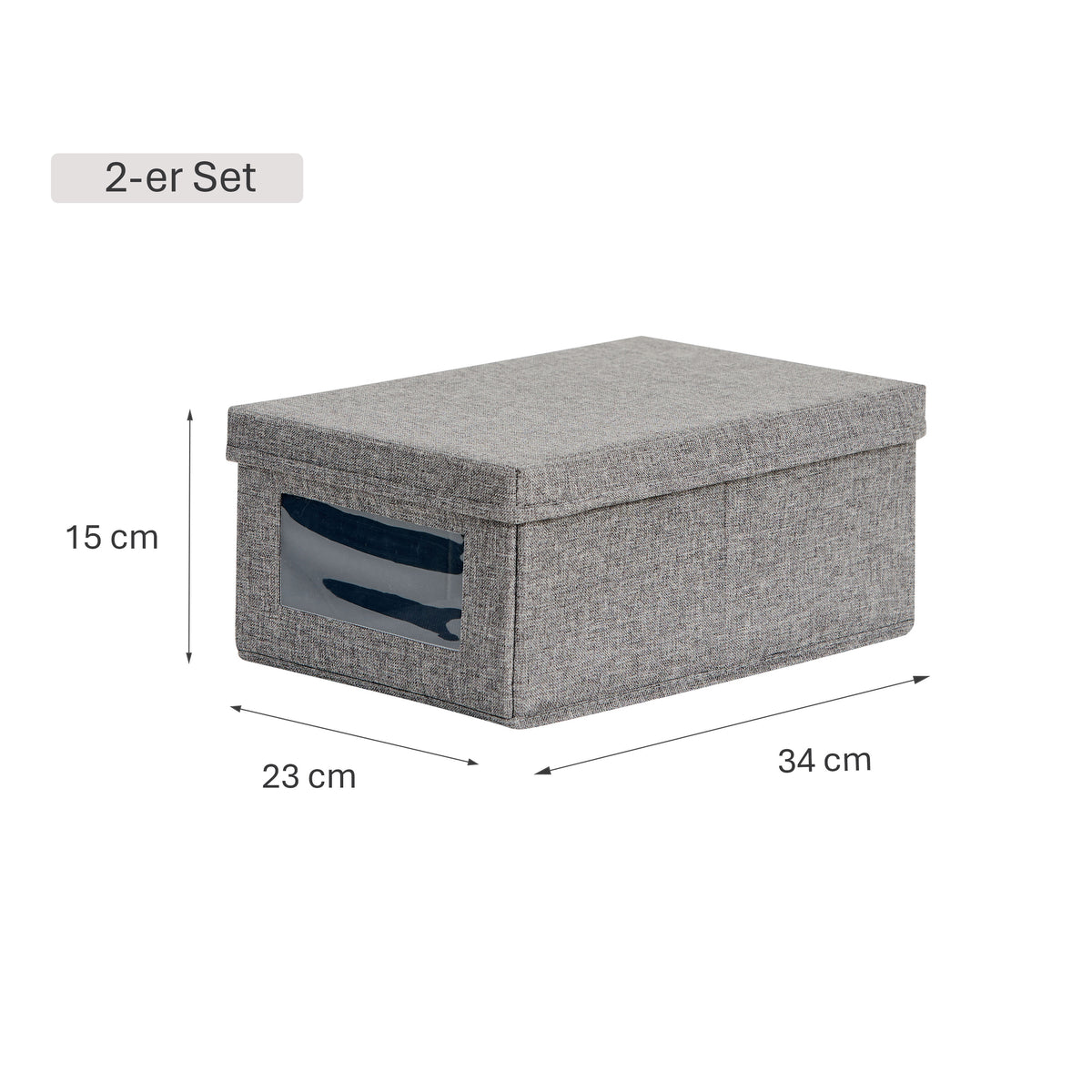 Premium 2 Stück Aufbewahrungsbox Schuhe