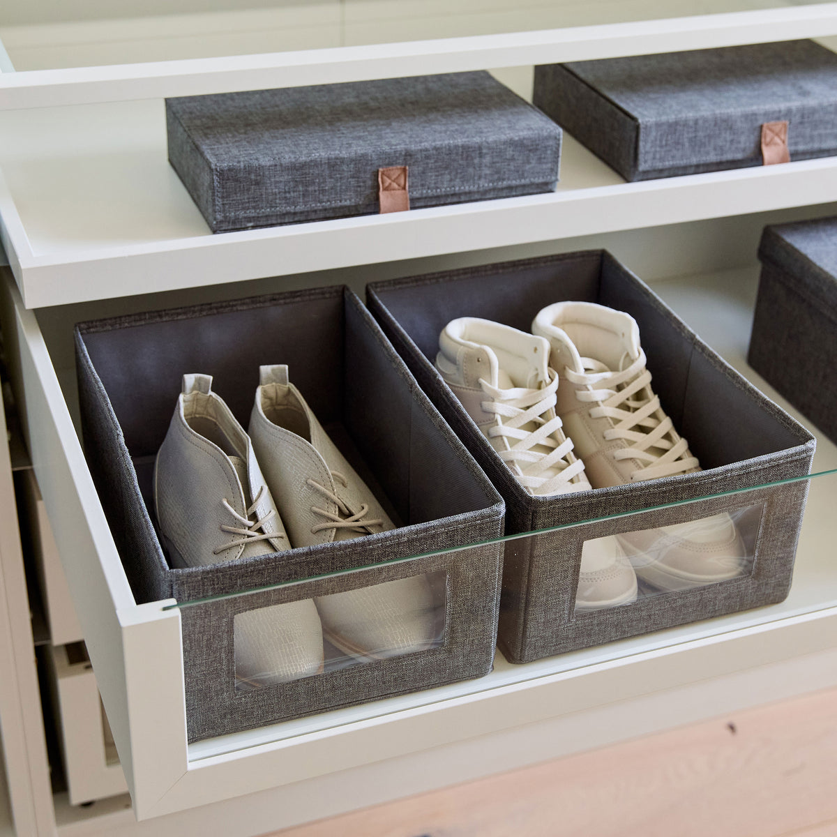 Premium 2 Stück Aufbewahrungsbox Schuhe